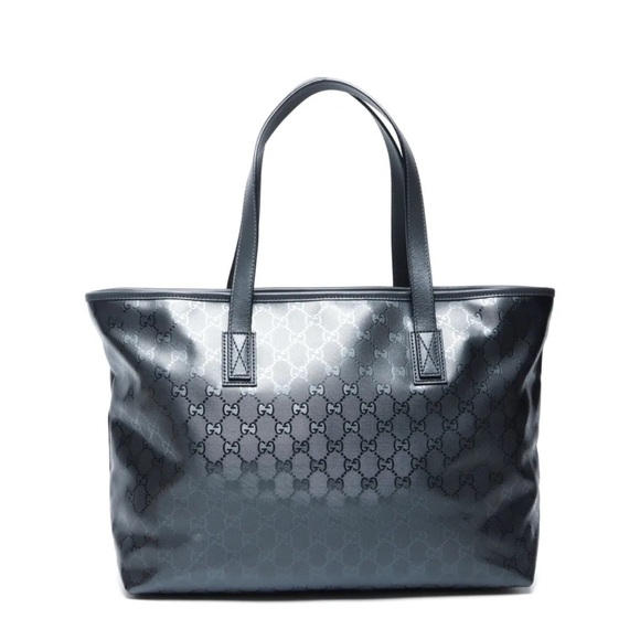 Gucci Imprime Monogram Zippered Tote Black Authenticity Guaranteed - Picture 1 of 5